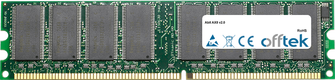AX8 V2.0 1GB Módulo - 184 Pin 2.6v DDR400 Non-ECC Dimm